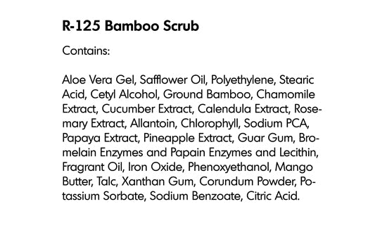BAMBOO SCRUB (R-125) - rayaspa