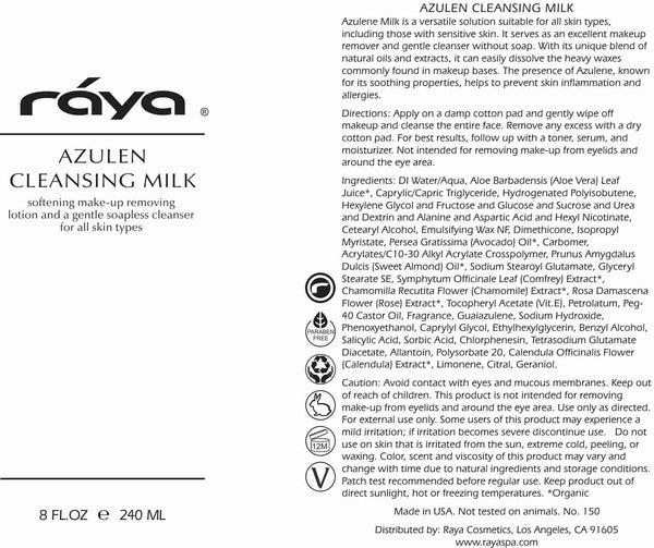 AZULEN CLEANSING MILK (150) RAYA SPA