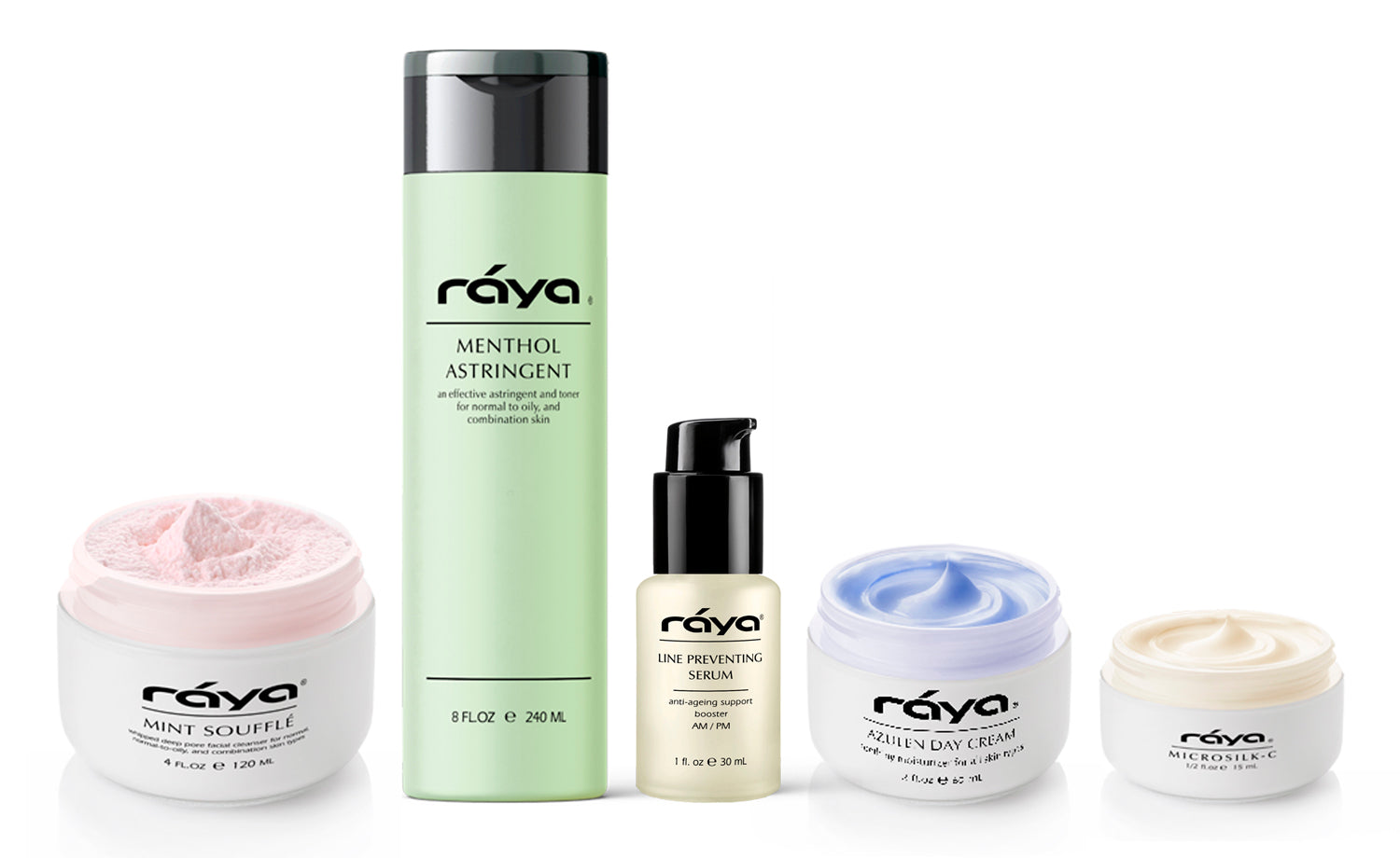 RAYA T-Zone Skin Care Kit (K-4) | 5 Piece Set of Products for