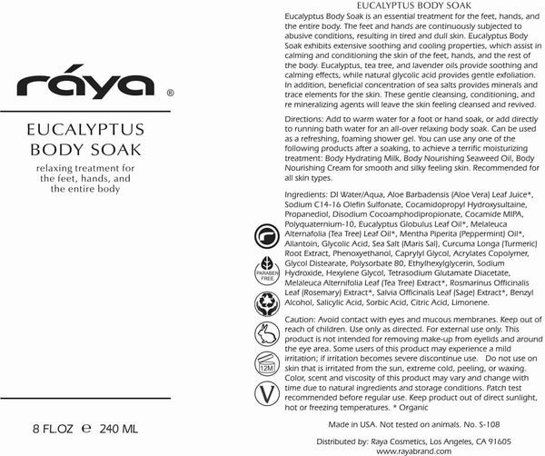 EUCALYPTUS BODY SOAK (S-108) RAYA SPA