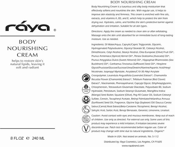 BODY NOURISHING CREAM (S-112) RAYA SPA