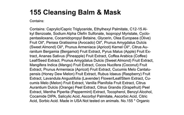 CLEANSING BALM & MASK (155) - rayaspa