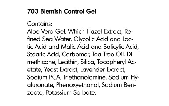 BLEMISH CONTROL GEL (703) - rayaspa