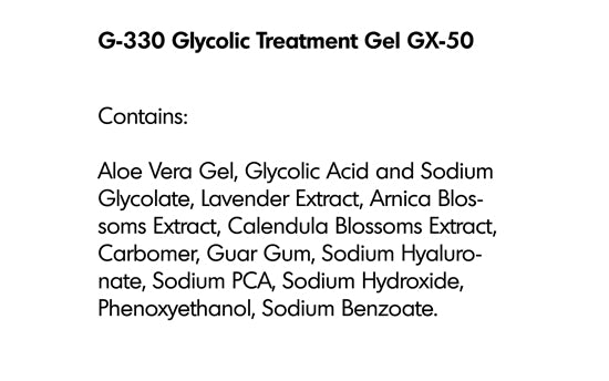 GLYCOLIC TREATMENT GEL GX-50 (G-330) - rayaspa