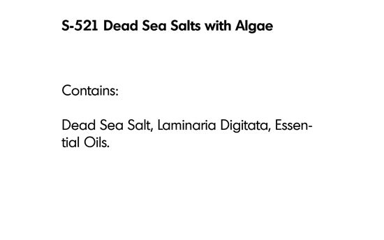 DEAD SEA SALTS WITH ALGAE (S-521) - rayaspa